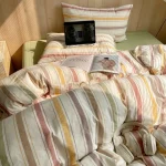 Sunset Multi Stripe Coordinated Fitted Bedding Set