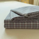 Mauve Sage Classic Plaid Sheet Bedding Set
